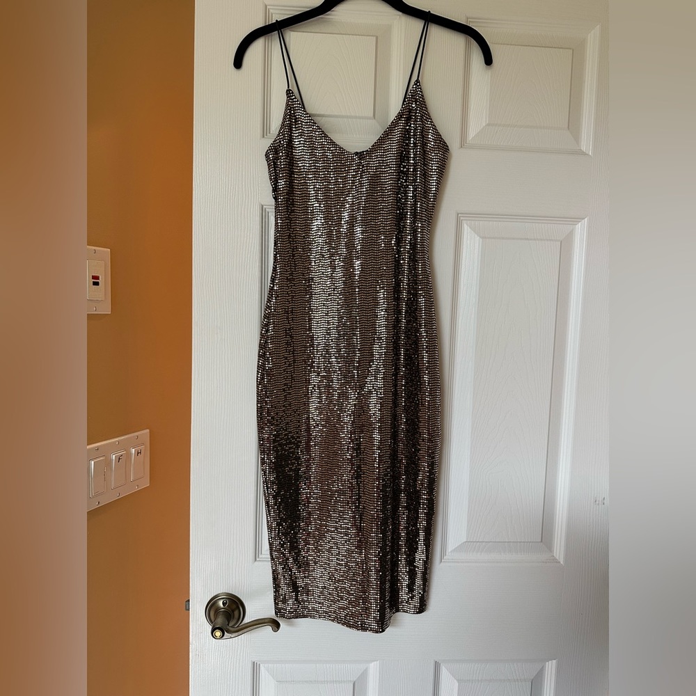Gold dress